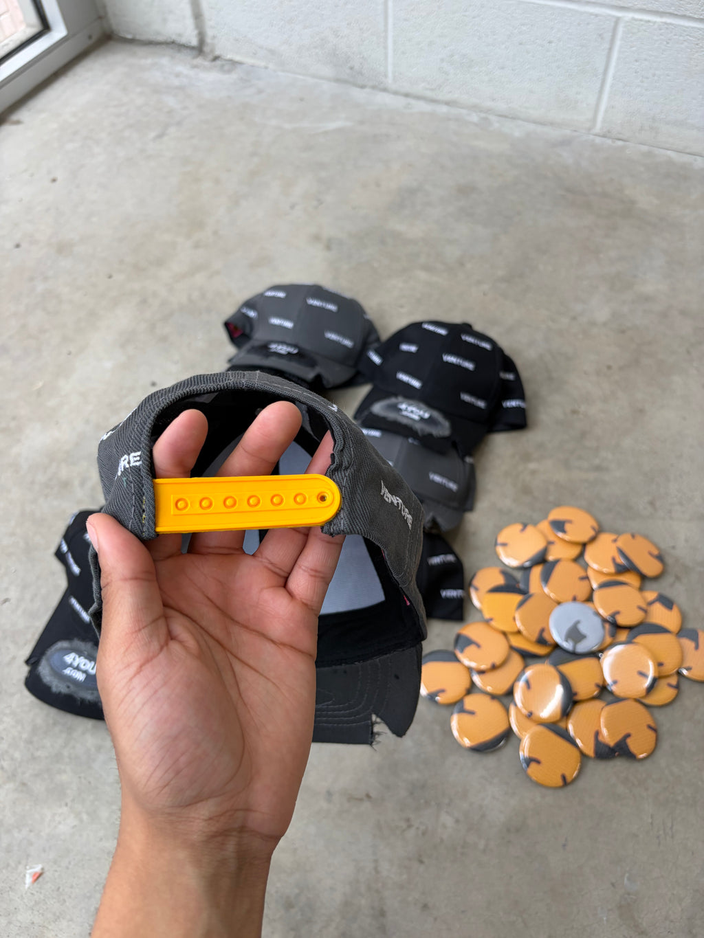 "Out Loud" Grey Cap + Custom Pin Set