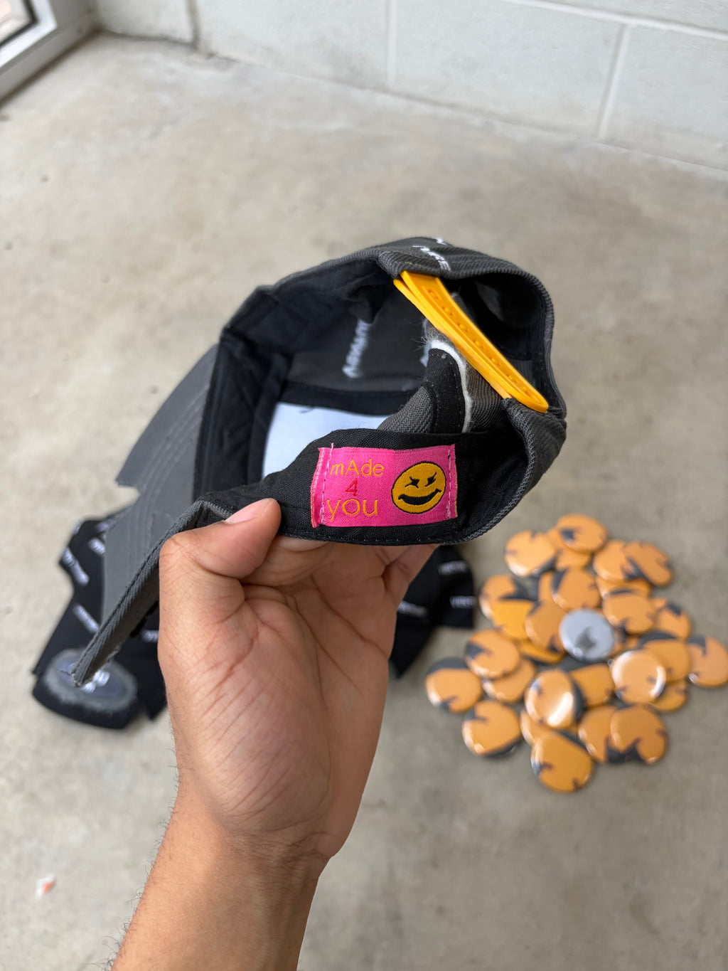 "Out Loud" Grey Cap + Custom Pin Set